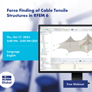 Force Finding of Cable Tensile Structures in RFEM 6