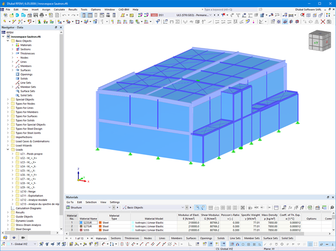 RFEM Model of Office Building | © GH - Hervouet