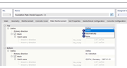 Concrete Foundations | Defining Mesh in Drop-Down Menu