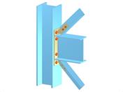 Model 005101 | Bracing | Beam and Diagonals to Continuous Column
