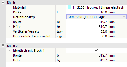 Defining Plates via Dimensions and Position