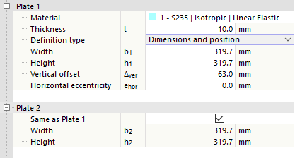 Defining Plates via Dimensions and Position