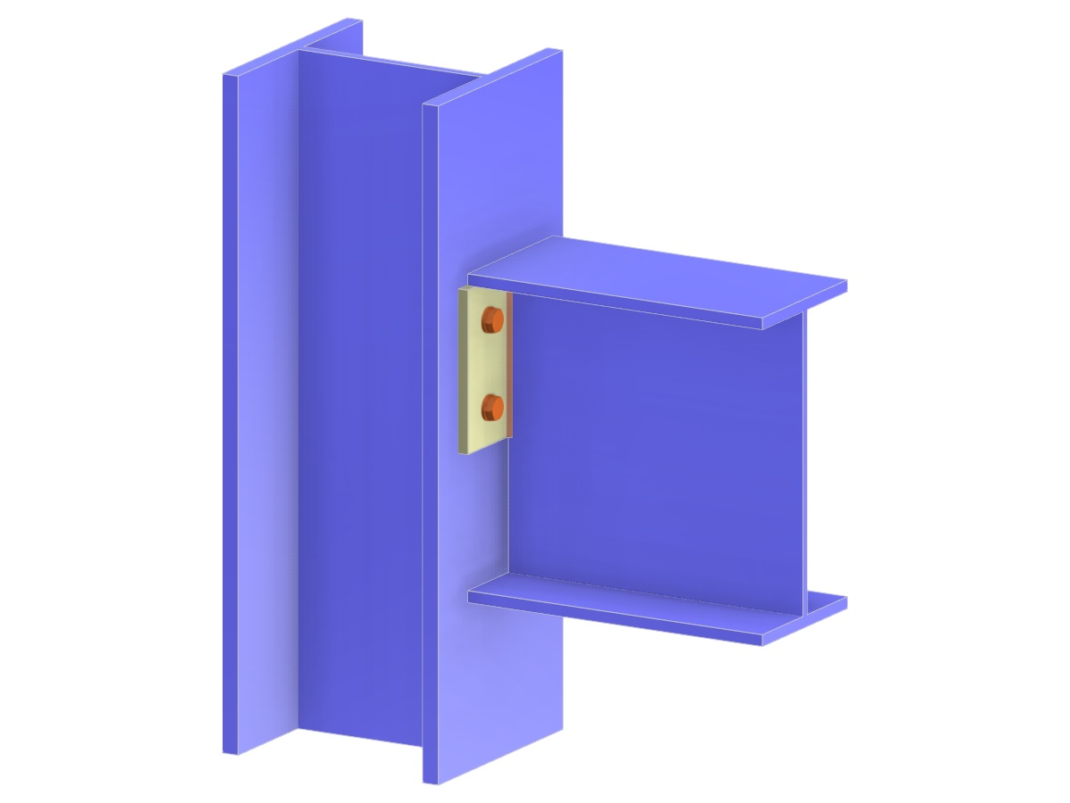 Model 005122 | Beam to Column Flange Connection via Partial-Depth End Plate
