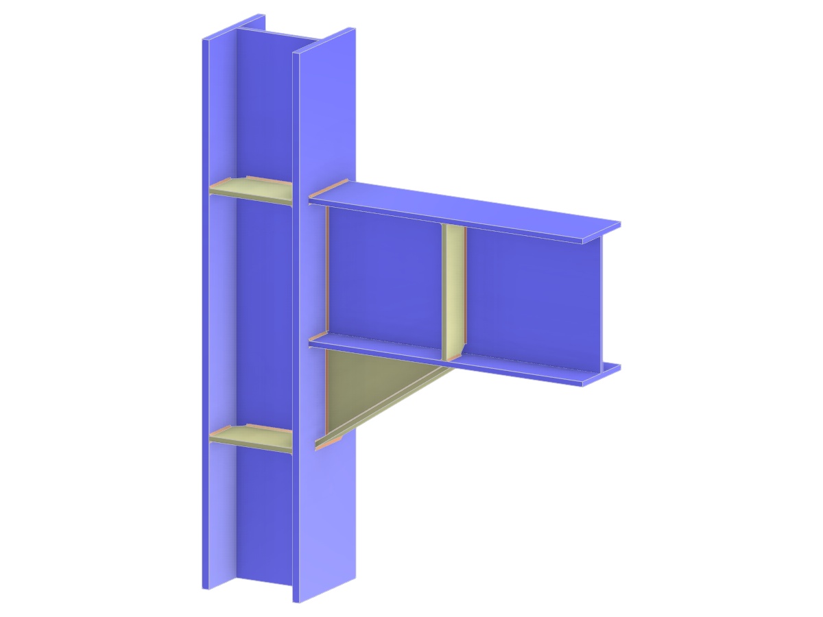 Model 005163 | Beam to Column Flange Welded Connection with Haunch