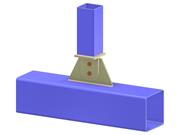 Model 005199 | Truss T-Joint | Vertical to Chord Connection via Gusset Plate and Tongue Plate