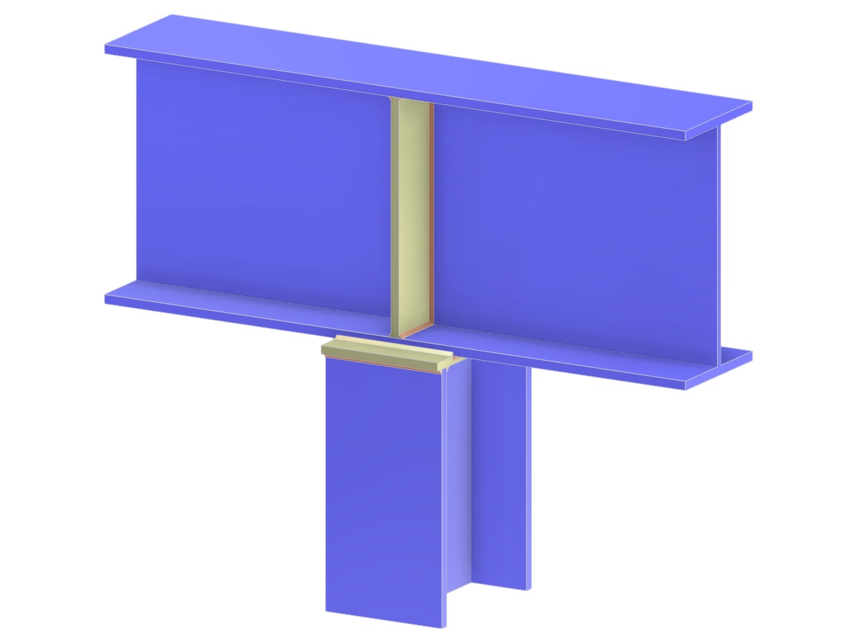 Model 005189 | Column to Beam Flange Connection via Full-Depth End Plate