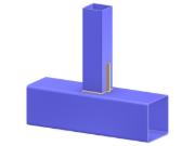 Model 005210 | Truss T-Joint | Vertical to Chord Connection with Notched Gusset Plate