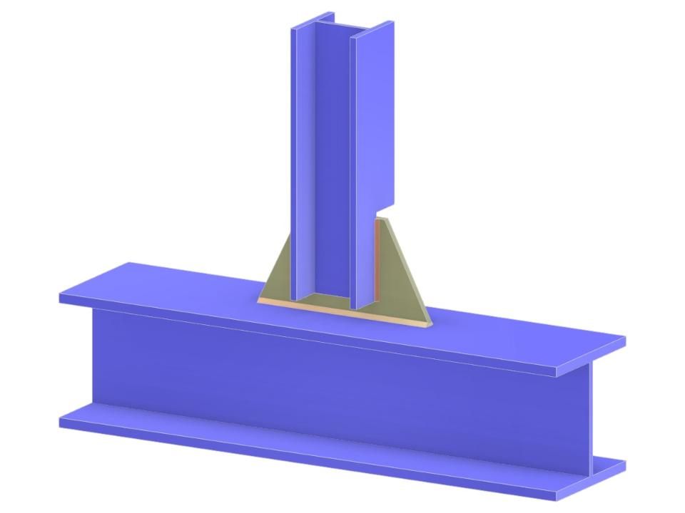 Model 005258 | Truss T-Joint | Vertical to Chord Connection via Gusset Plate
