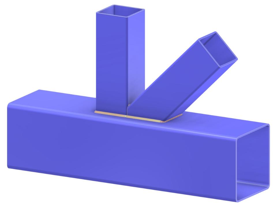 Model 005268 | Truss N-Joint | Diagonal and Vertical to Chord Connection