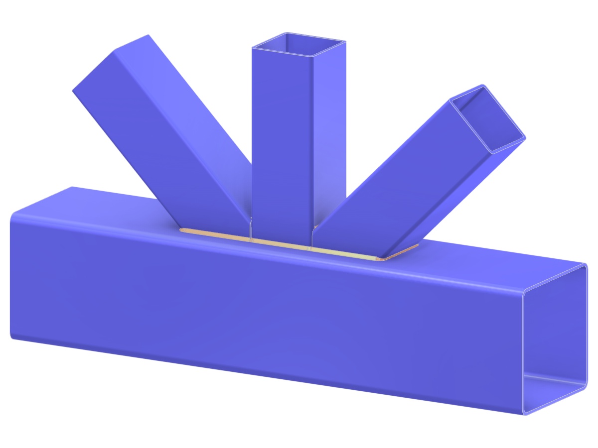 Model 005330 | Truss KT-Joint | Diagonals and Vertical to Chord Connection