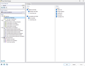 Display of concrete foundations and management of result tables for structural analyses.
