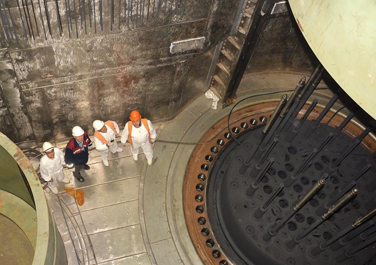 This is what the inside of a reactor looks like.