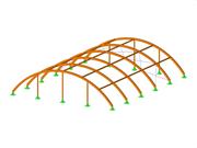 Model 005384 | Balanced and Unbalanced Snow Loads for Curved Roofs