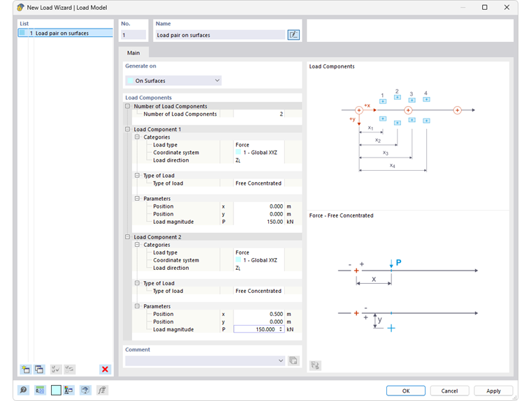 Dialog Box "New Load Wizard | Load Model"