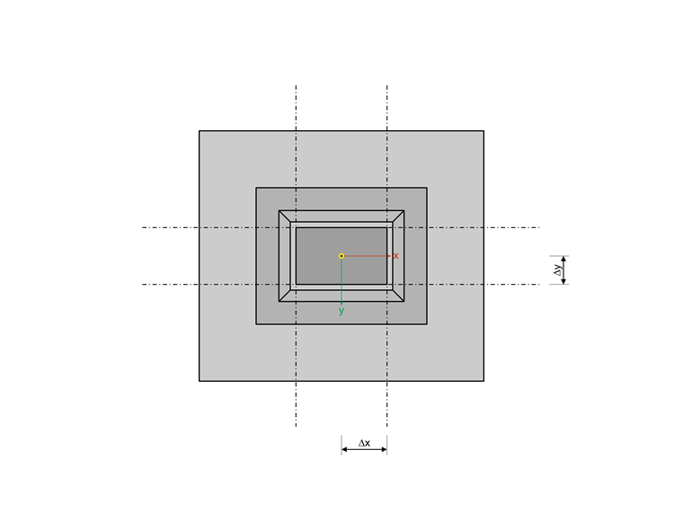 Design section of the bucket foundation along the external side of the column with smooth bucket sides.