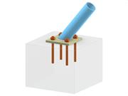 Model 005419 | Column Base Plate with Inclined CHS Column