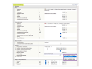 Engineers configuring settings in a software interface, focusing on component adjustments.