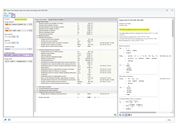 Anchor design verification details showing stress distribution and calculations.
