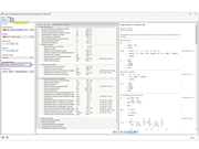 Anchor design verification details showing stress distribution and calculations.