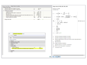 Details of a concrete block design check showing view of structural assessment sections.