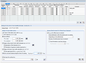 Surfaces for analytical design method with crack width limitation in a tab.