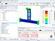 Structural analysis of local buckling using Dlubal RSTAB software.
