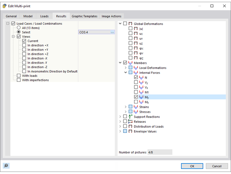 Adjusting Graphics Selection for Multi-Print