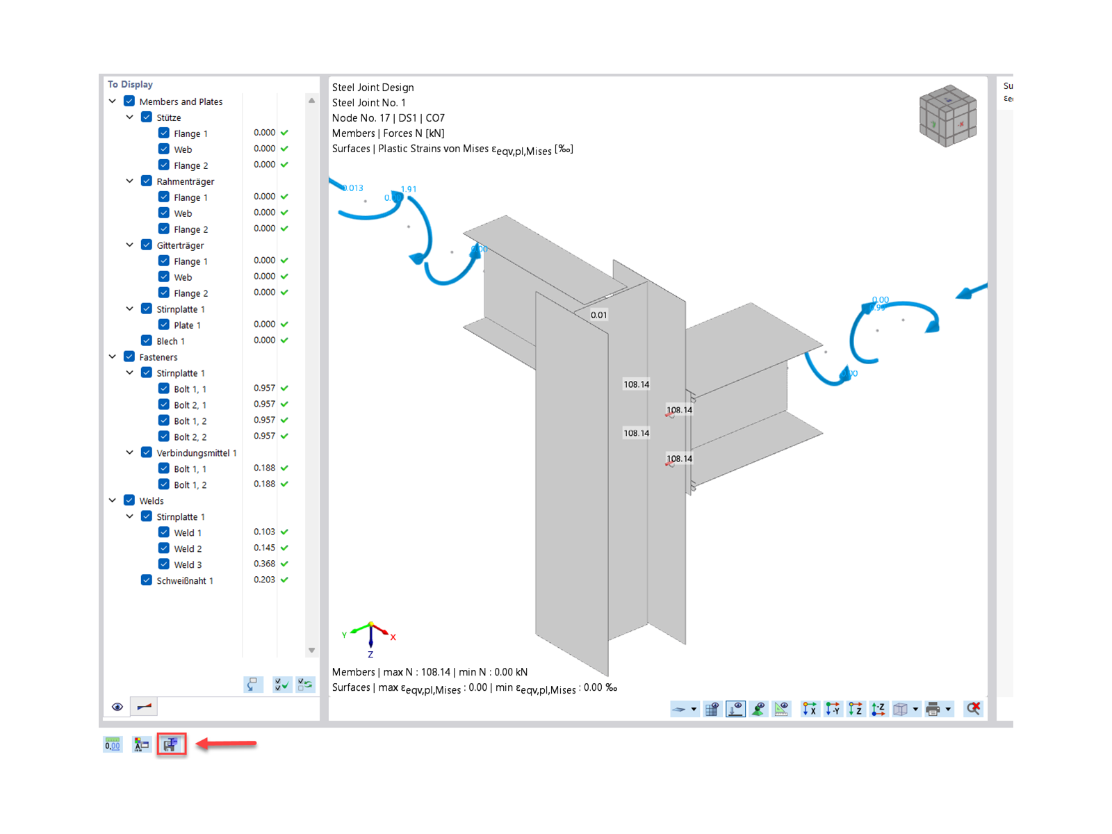 FAQ 005640 | A steel joint in my model is non-designable. How can I get more information to find the cause?