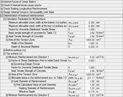 The image shows the reinforced concrete design settings for the limit diameter of the reinforcement direction φ1.