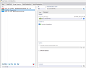 Dialog box for creating design situations for permanent characteristic actions