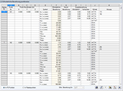 Window 2.3 shows the required reinforcement at selected points in the calculation window.