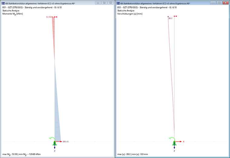 Output of nonlinear calculations | Structural analysis | Creep