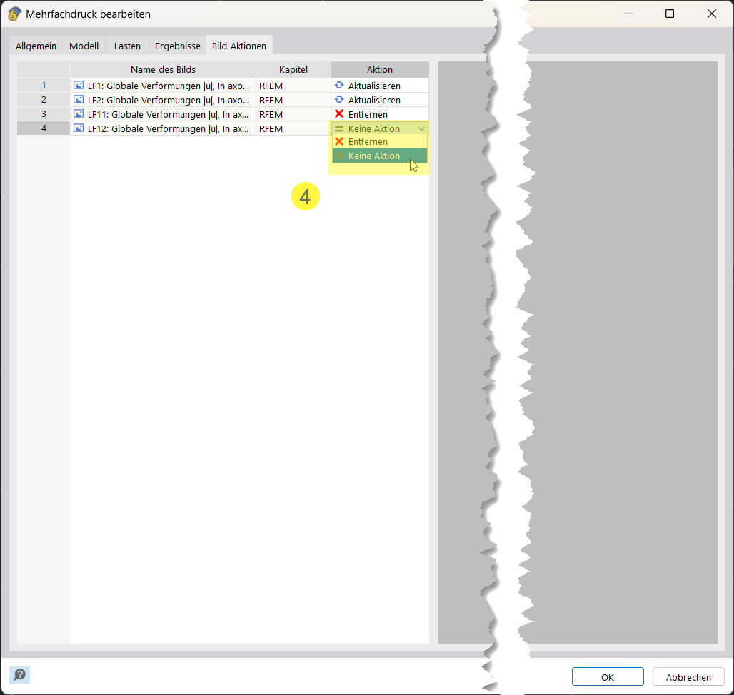 Image synchronization for multi-print | Checking and editing options