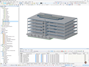RFEM model rendering | HOS House of Schools at JKU Linz structural design view