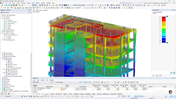 Illustration of effective seismic weight integration | Building model add-on feature