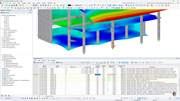 Results table display | Numerical output from a building model add-on interface