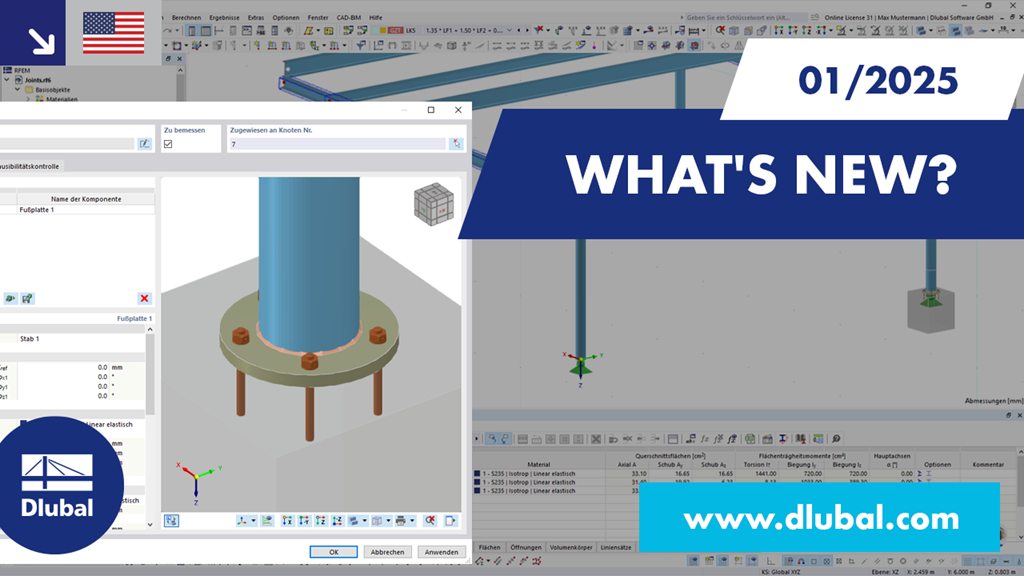 Image of software update VG 005255 with note on new features in WIN 01/25