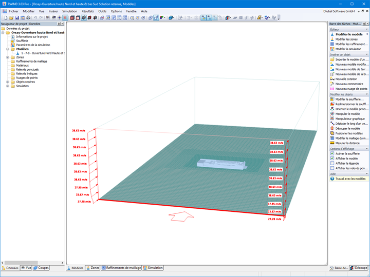 Model of Musée d'Orsay for simulating wind flow | Restoration of historic monument
