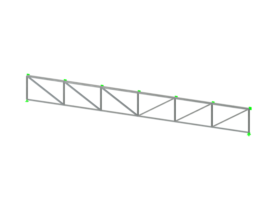 Steel Truss Girder with Parametric Details and Analysis