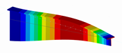 Analysis of a failure mode of a cantilever, represented as a member for stability analysis
