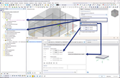Settings for the 2D subsoil parameters with generated layer properties and soil massif data