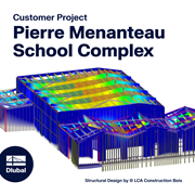 Project image of the Pierre Menanteau School Complex and Multi-Purpose Hall in Le Bouphé, France.