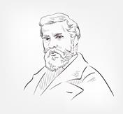 Portrait of the Catalan architect Antoni Gaudí, known for his Modernisme style in Barcelona.