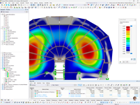 Deformations on RFEM Model of Georgia Airport Terminal | © EQUILIBRIUM