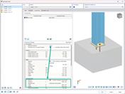 View of the transfer of foundation dimensions in the base plate for foundation design