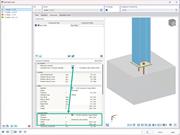 View of the transfer of foundation dimensions in the base plate for foundation design