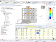 The image shows the calculation of the required reinforcement in the concrete based on details related to the design.