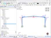Graphical comparison of integrated steel joints with structural interaction in simulation results
