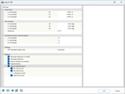 The image displays the AutoCAD DXF import settings in RFEM 6.