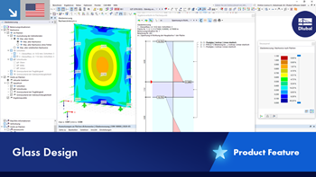 Detailed view of Glass Design, which clearly displays the structural properties and loads of glass.